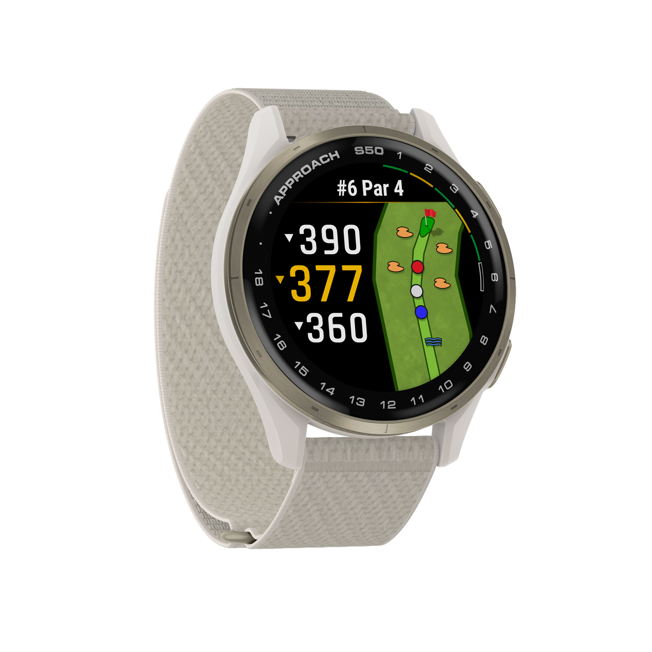 Approach S50, GPS Smartwatch - cream_gold