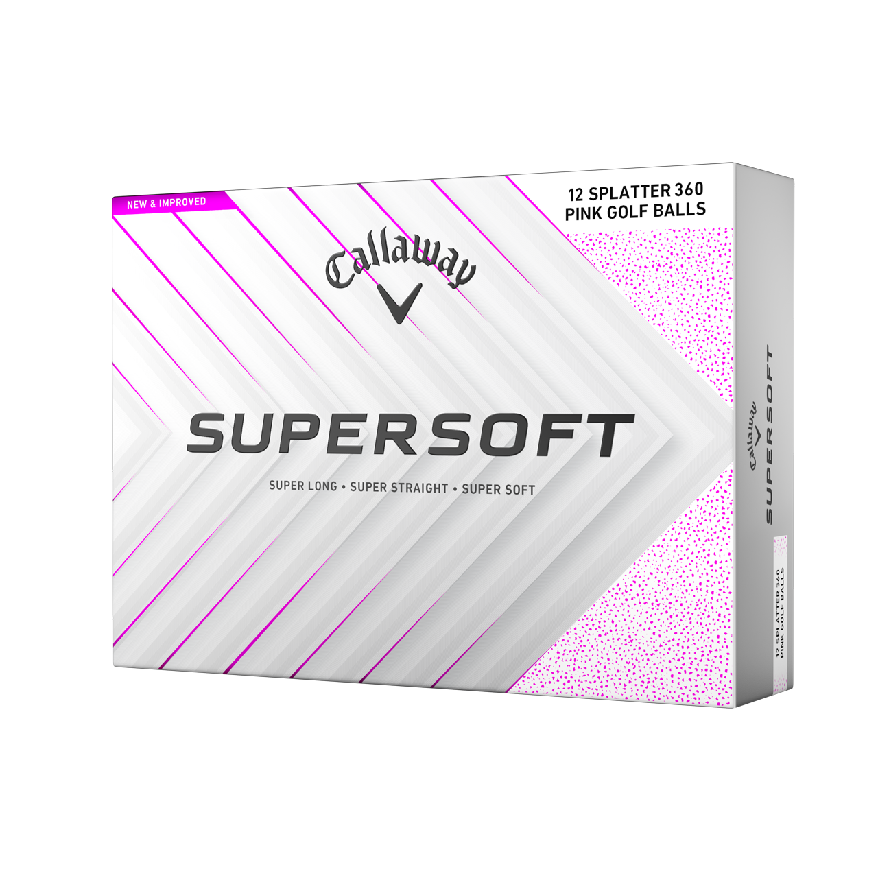 Supersoft Splatter, Bollar, 3-pack - pink