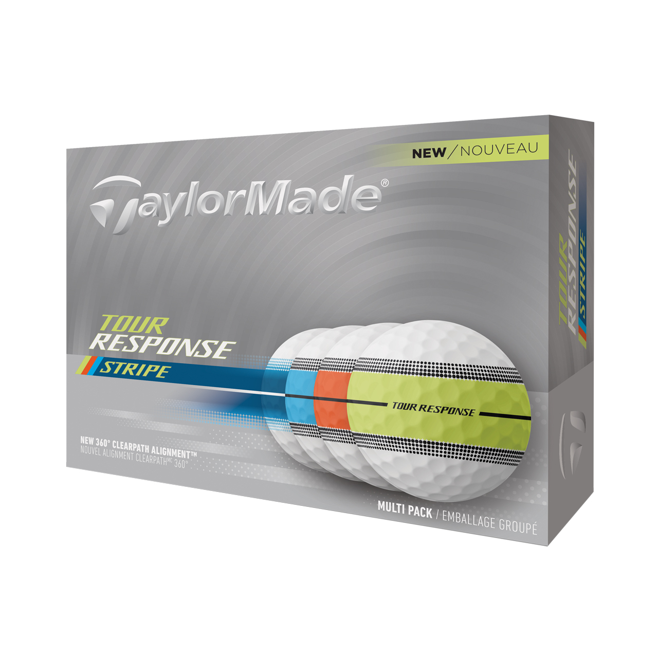 Tour Response Neon Stripe, Bollar 3-pack - neon_multi