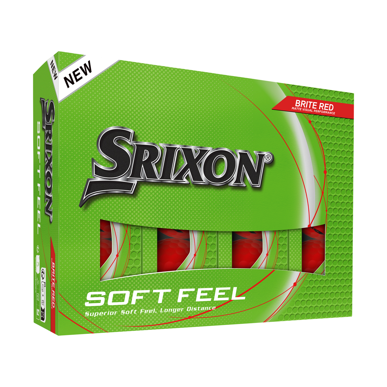 Soft Feel, Bollar 3-pack - red