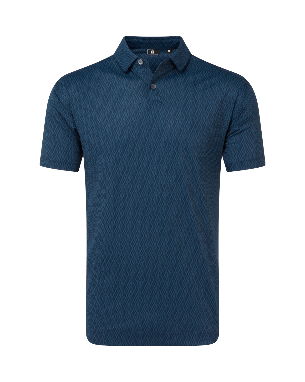 Modernist Geo, Piké, Herr - navy_tonal