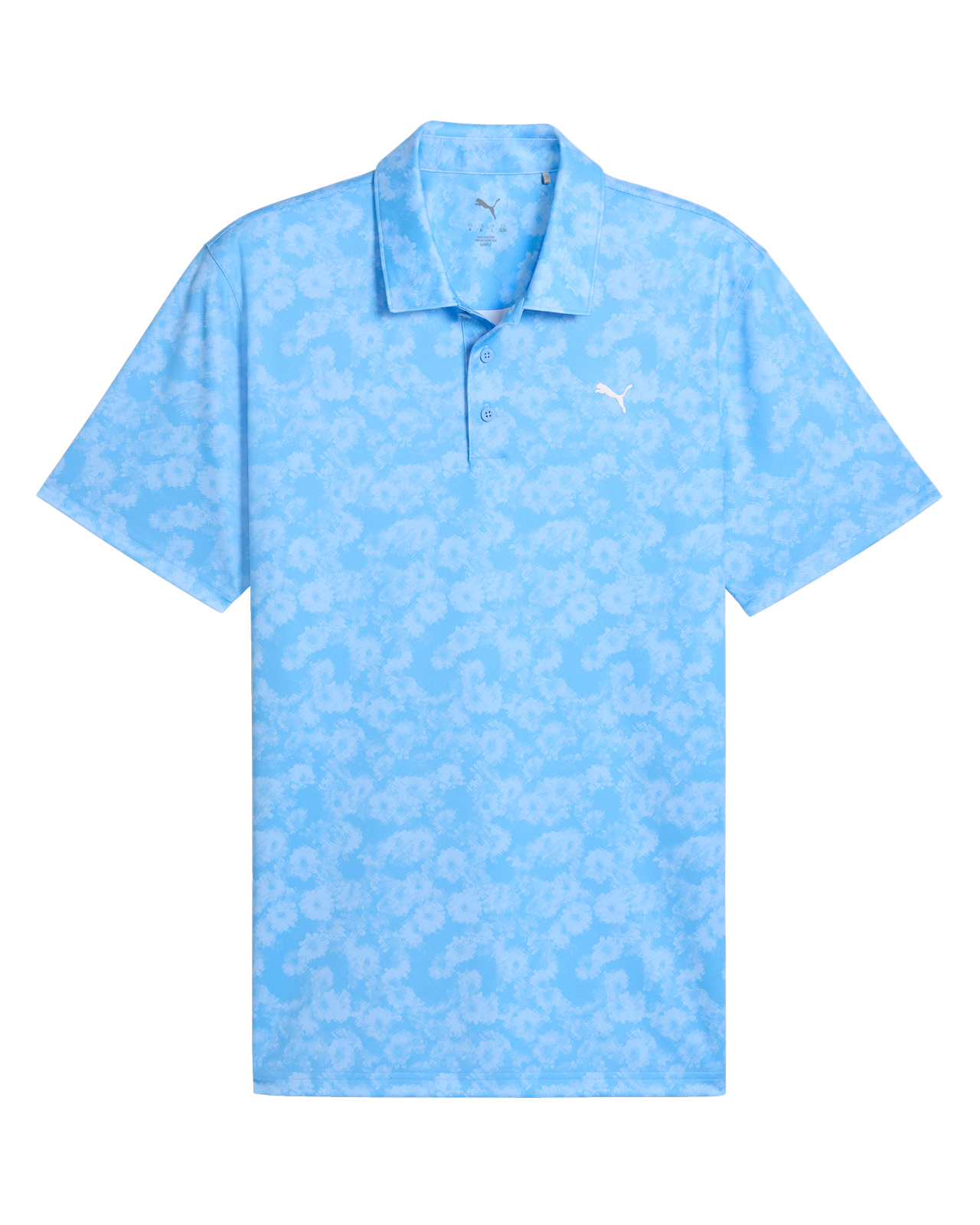 Pure 2.0 Floral, Piké, Herr - team_light_blue
