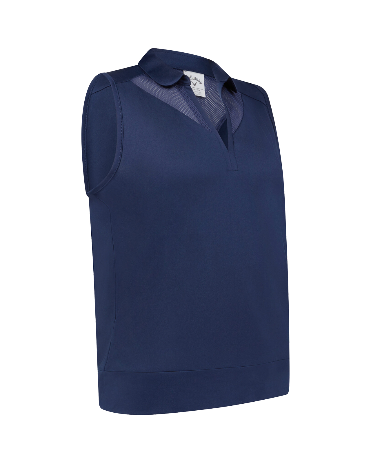 Waist Length Mesh Detail, Piké, Dam - peacoat