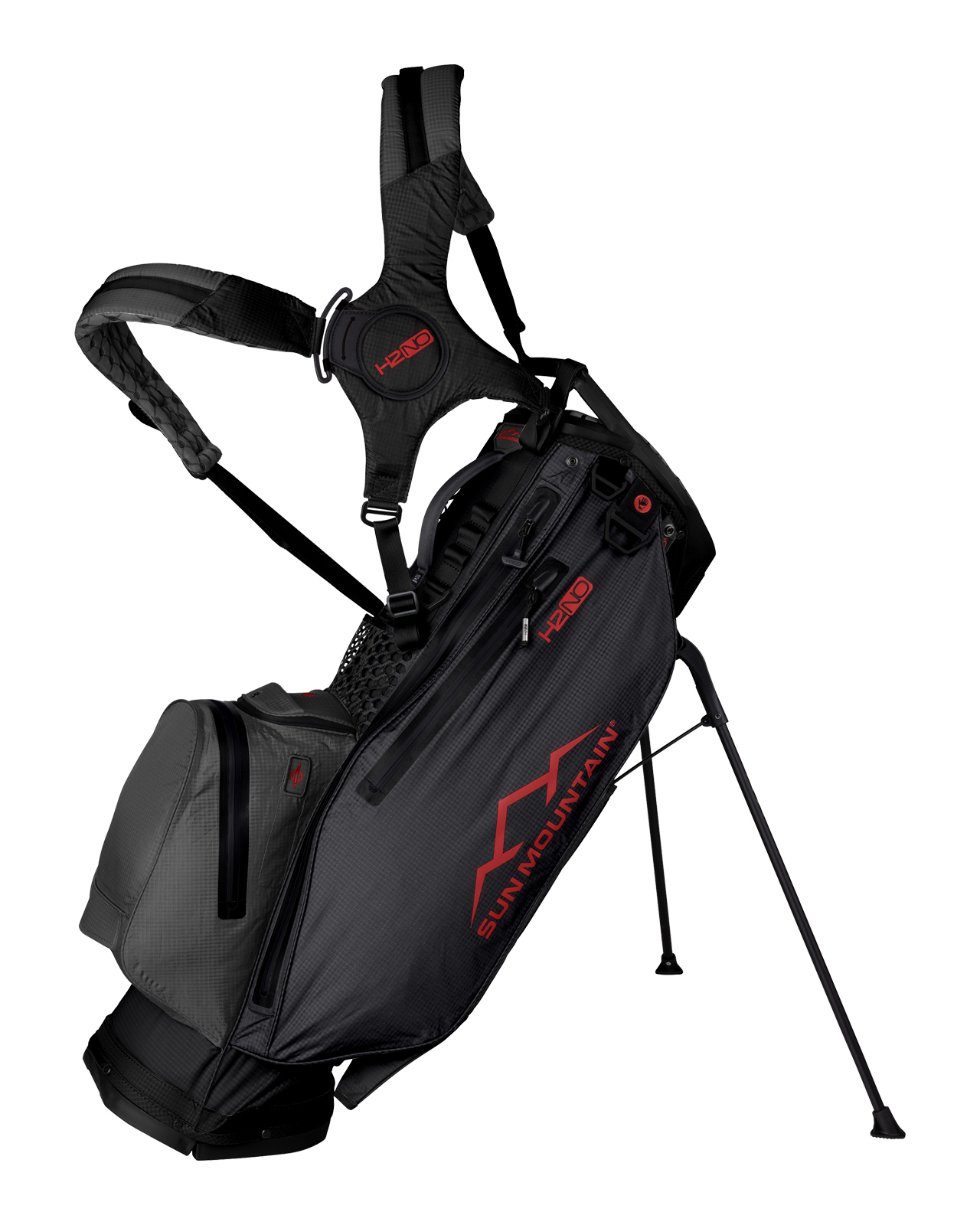 H2NO 14W, Standbag - black_steel_red