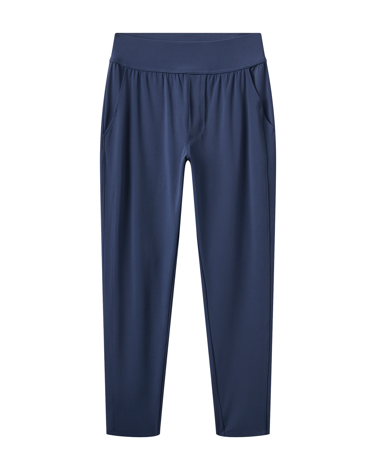 Moveknit, Byxor, Dam - navy_blazer