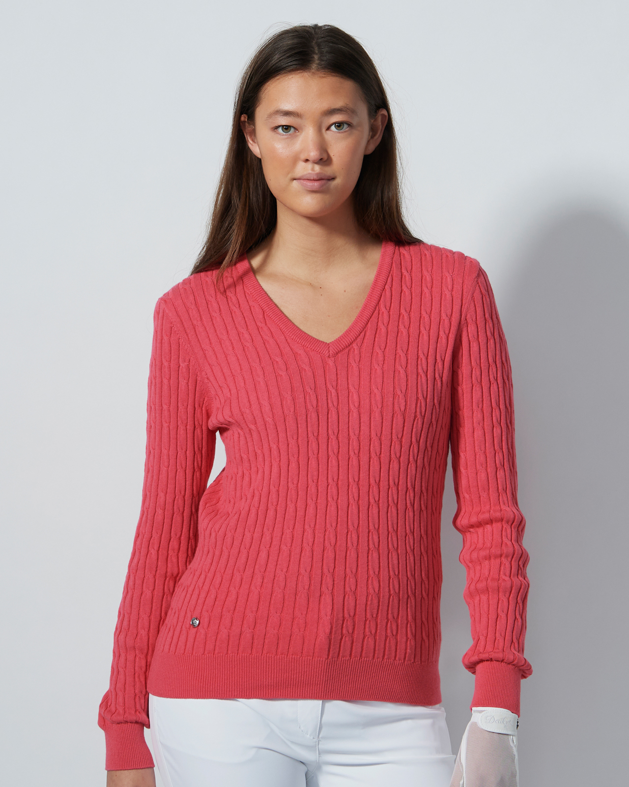 Madelene, Tröja, Dam - intense_coral