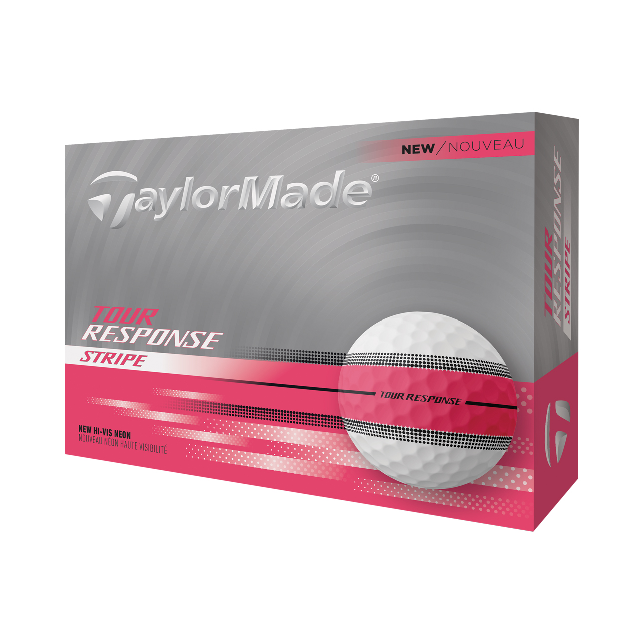 Tour Response Neon Stripe, Bollar 3-pack - neon_pink