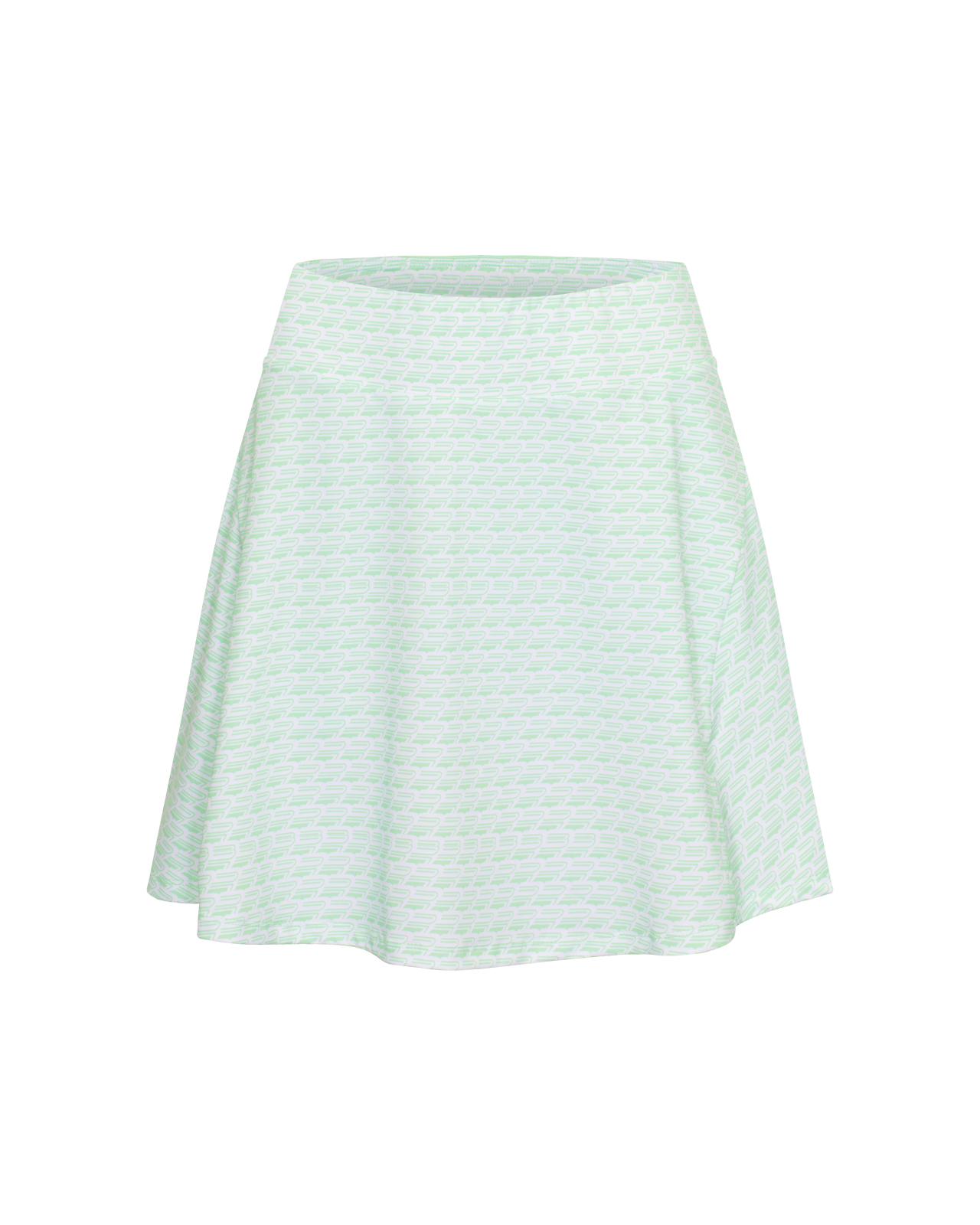 Luna Long, Skort, Dam - monogram_green_ash