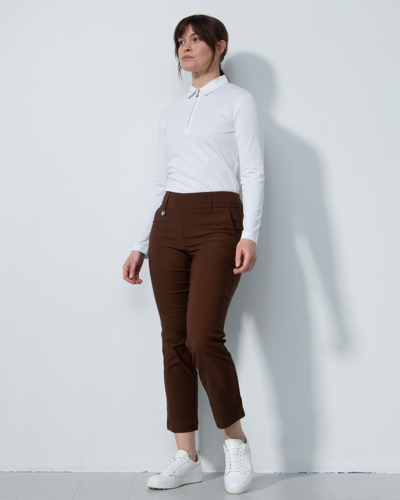 Magic Straight Ankle, Byxor, Dam - chestnut