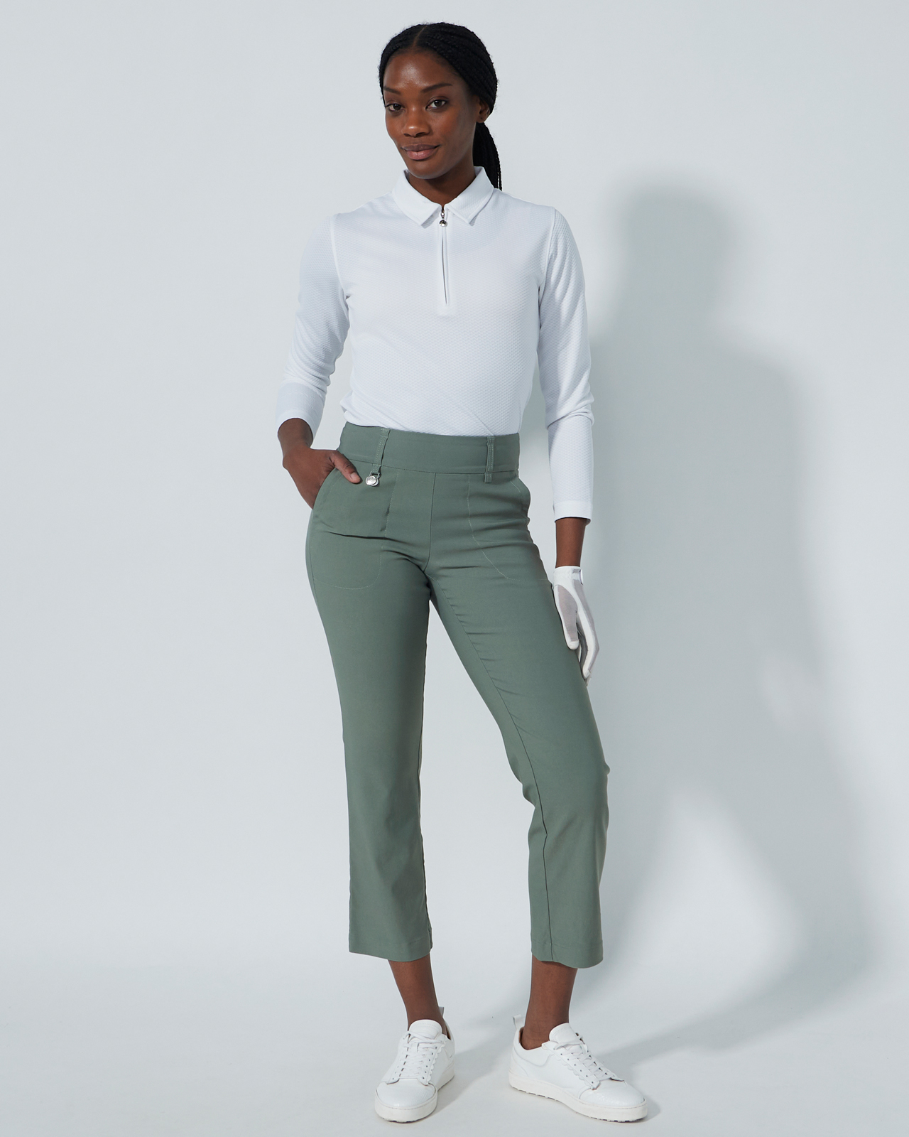 Magic Straight Ankle, Byxor, Dam - khaki