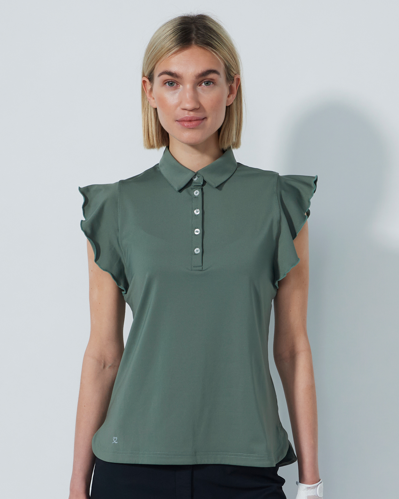Luxe, Ärmlös Piké, Dam - khaki