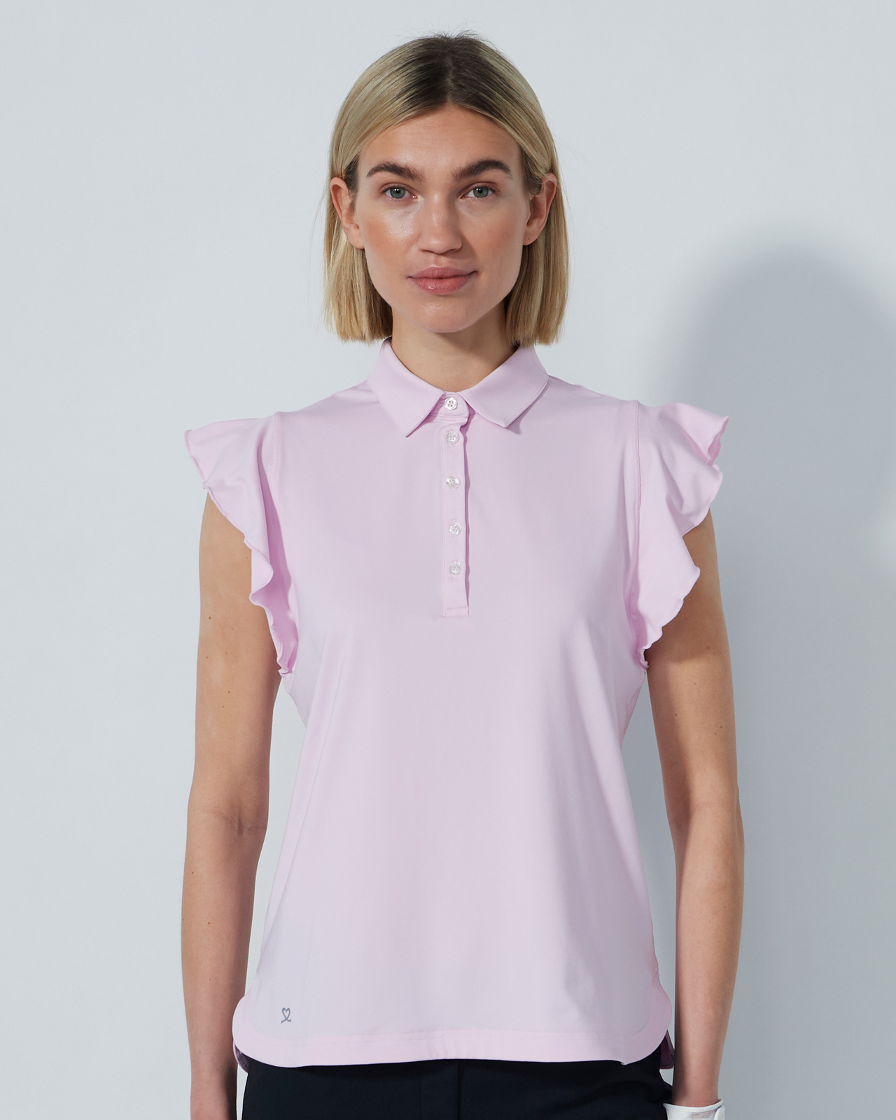 Luxe, Ärmlös Piké, Dam - pink