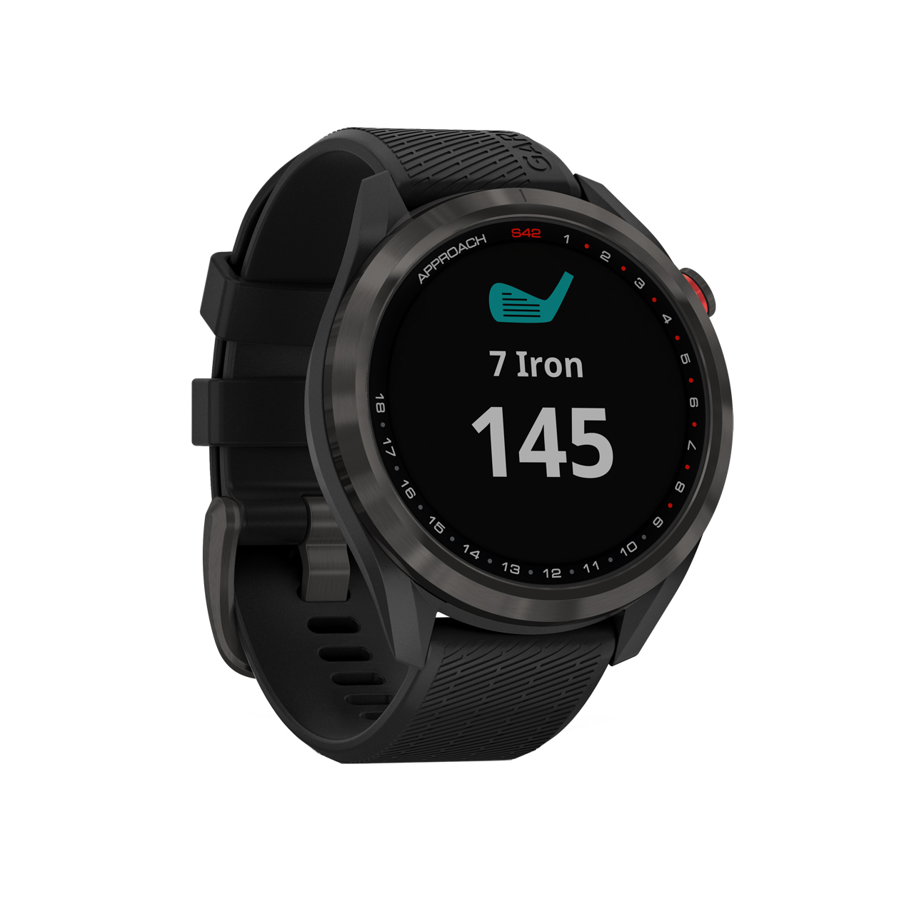 Approach S42, GPS Smartwatch - carbon_gray_back