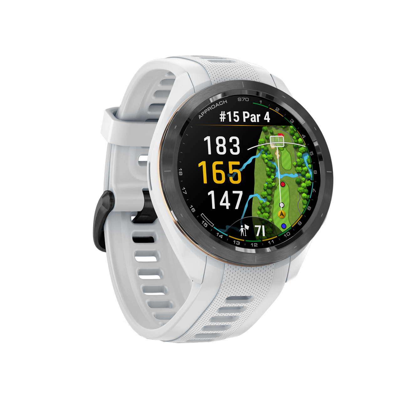 Approach S70 - 42 mm, GPS Smartwatch - white