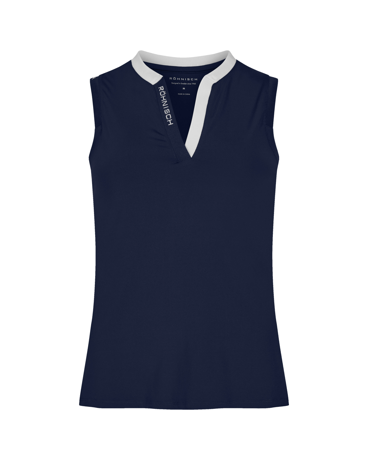 Abby, Ärmlös piké, Dam - navy_white