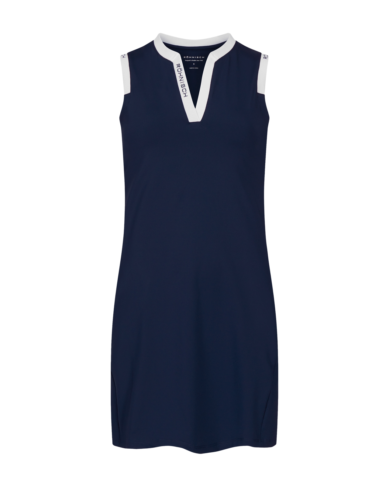 Abby, Ärmlös klänning, Dam - navy_white