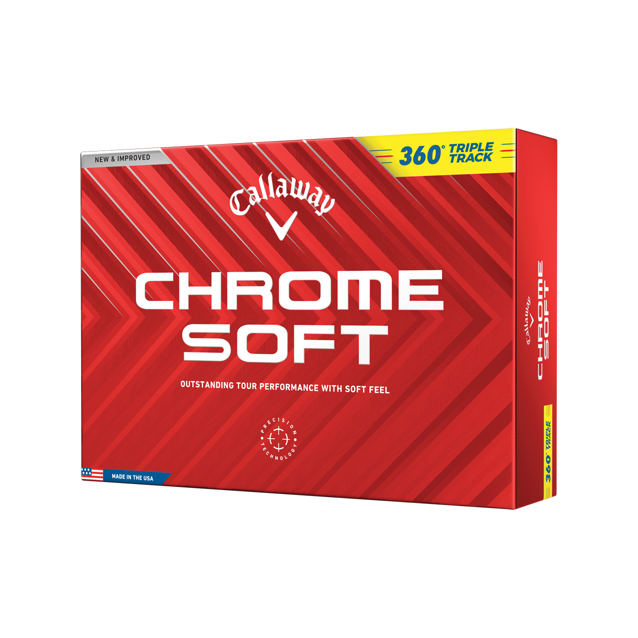 Chrome Soft, Bollar 3-pack - yellow_360_triple_track