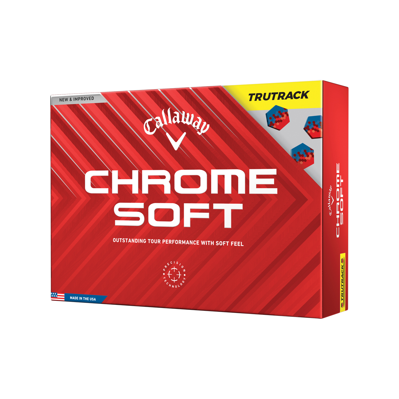 Chrome Soft, Bollar 3-pack - yellow_tru_track