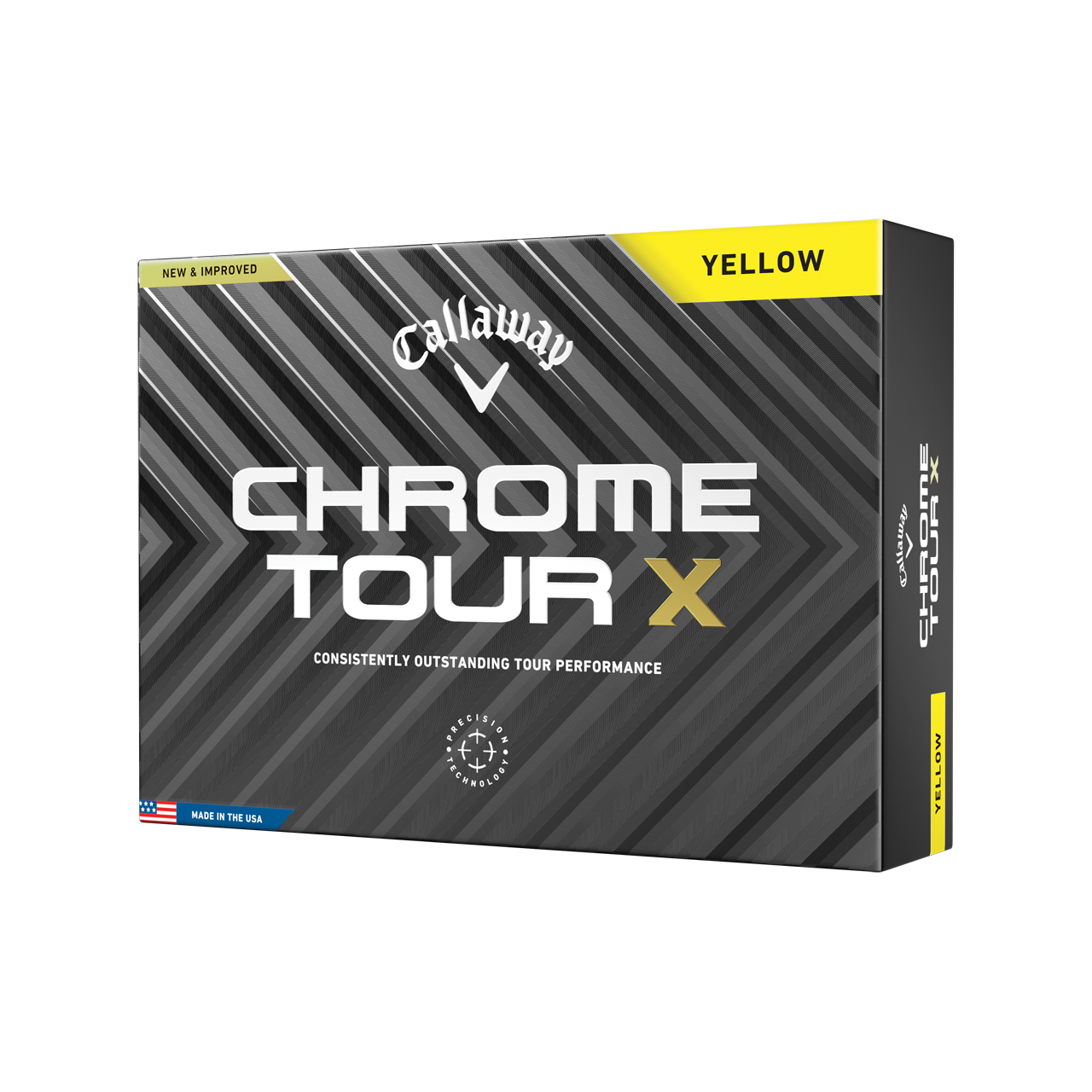 Chrome Tour X, Bollar 3-pack - yellow