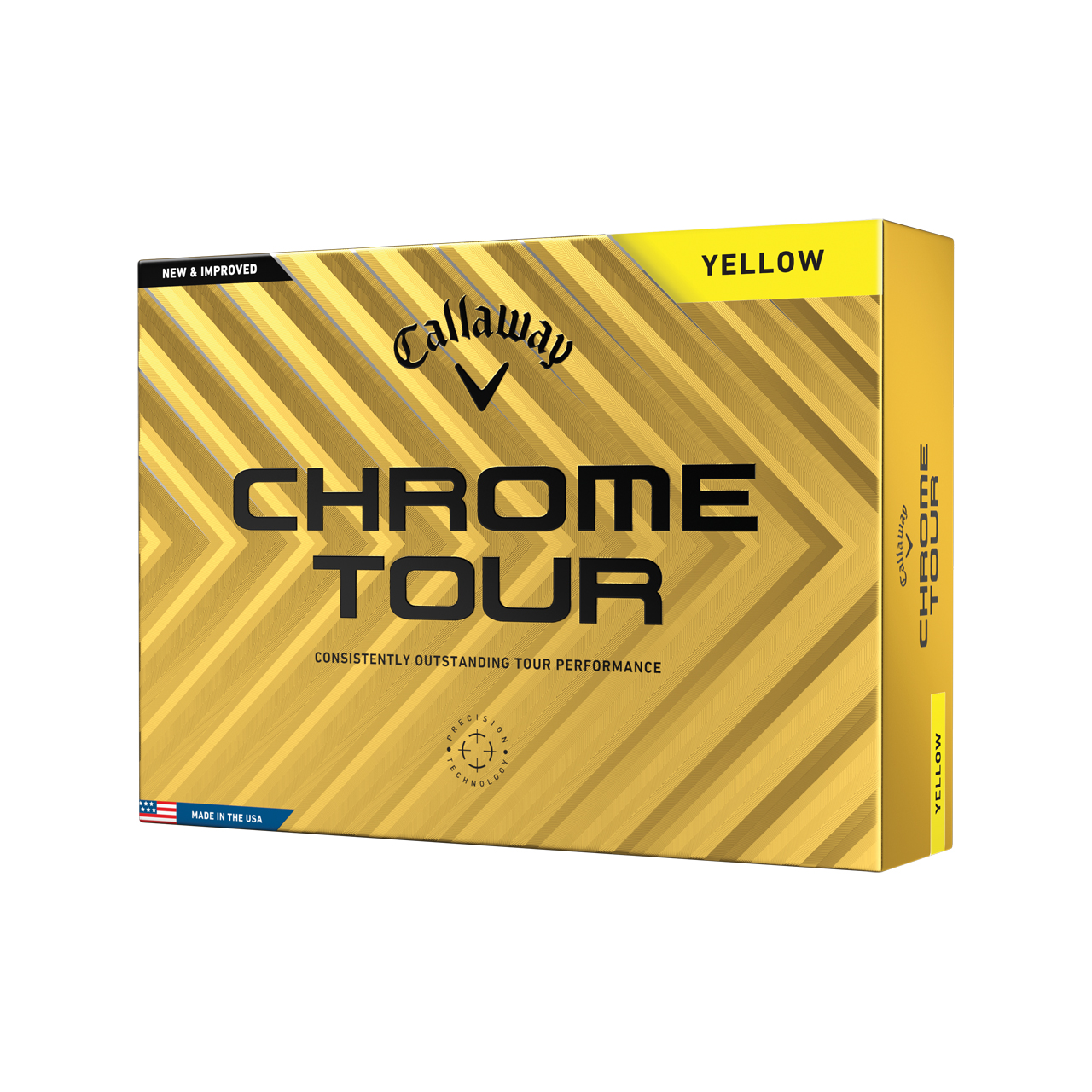 Chrome Tour, Bollar 3-pack - yellow