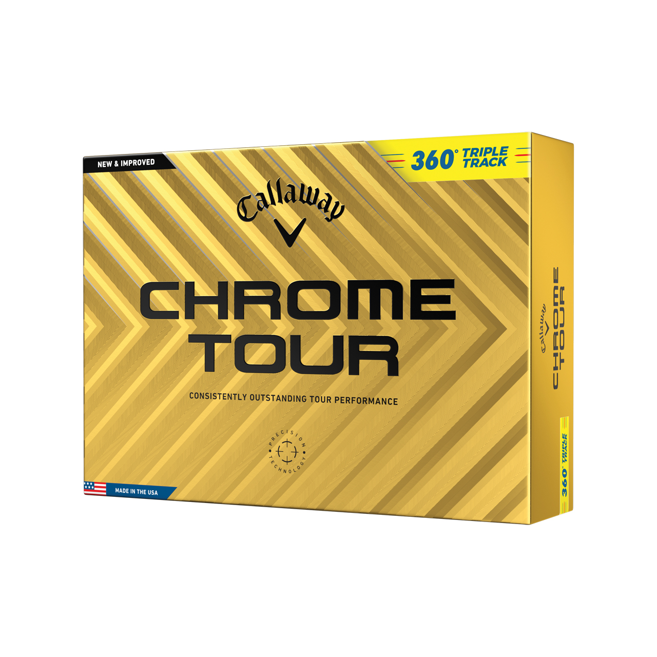 Chrome Tour, Bollar 3-pack - yellow_360_triple_track