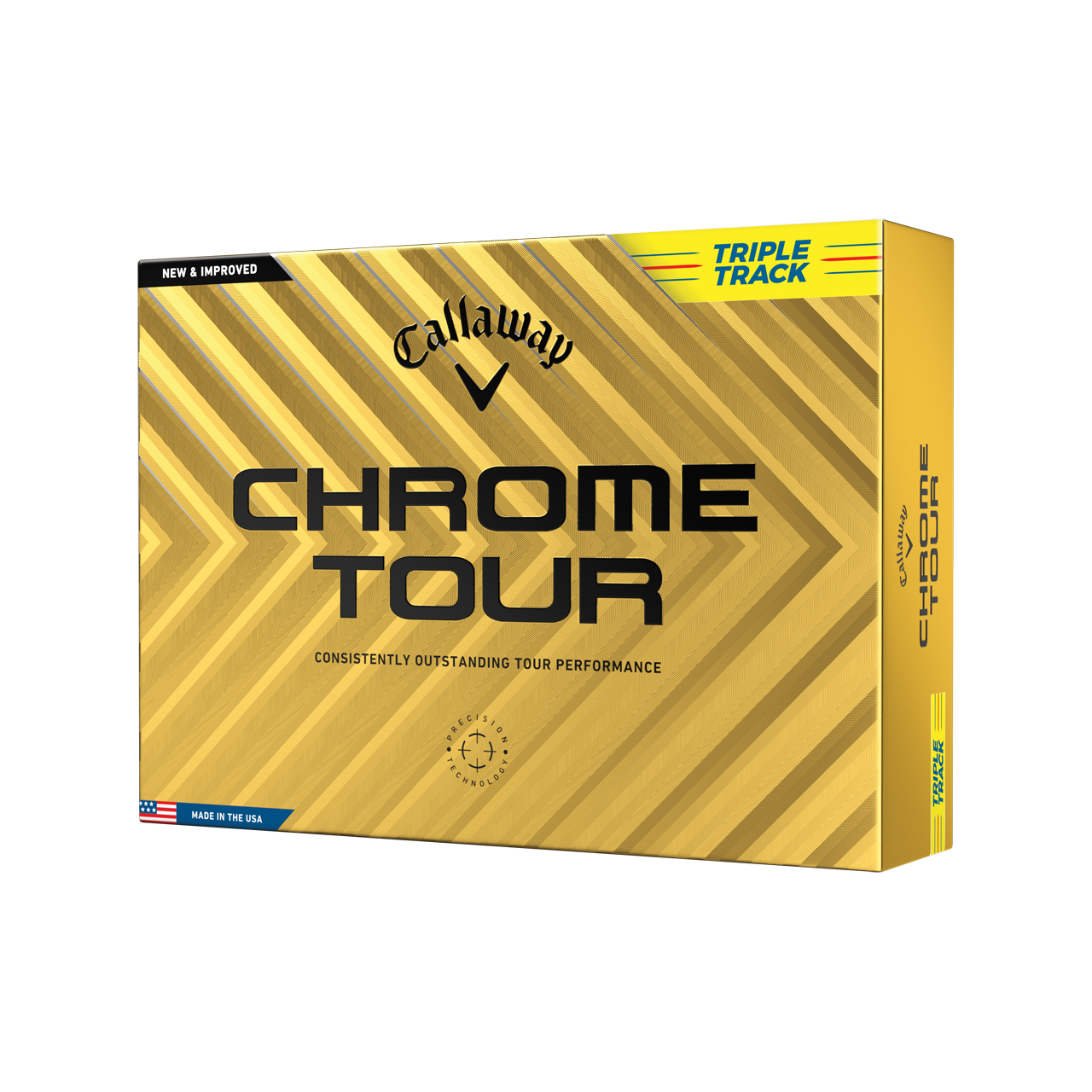 Chrome Tour, Bollar 3-pack - yellow_triple_track