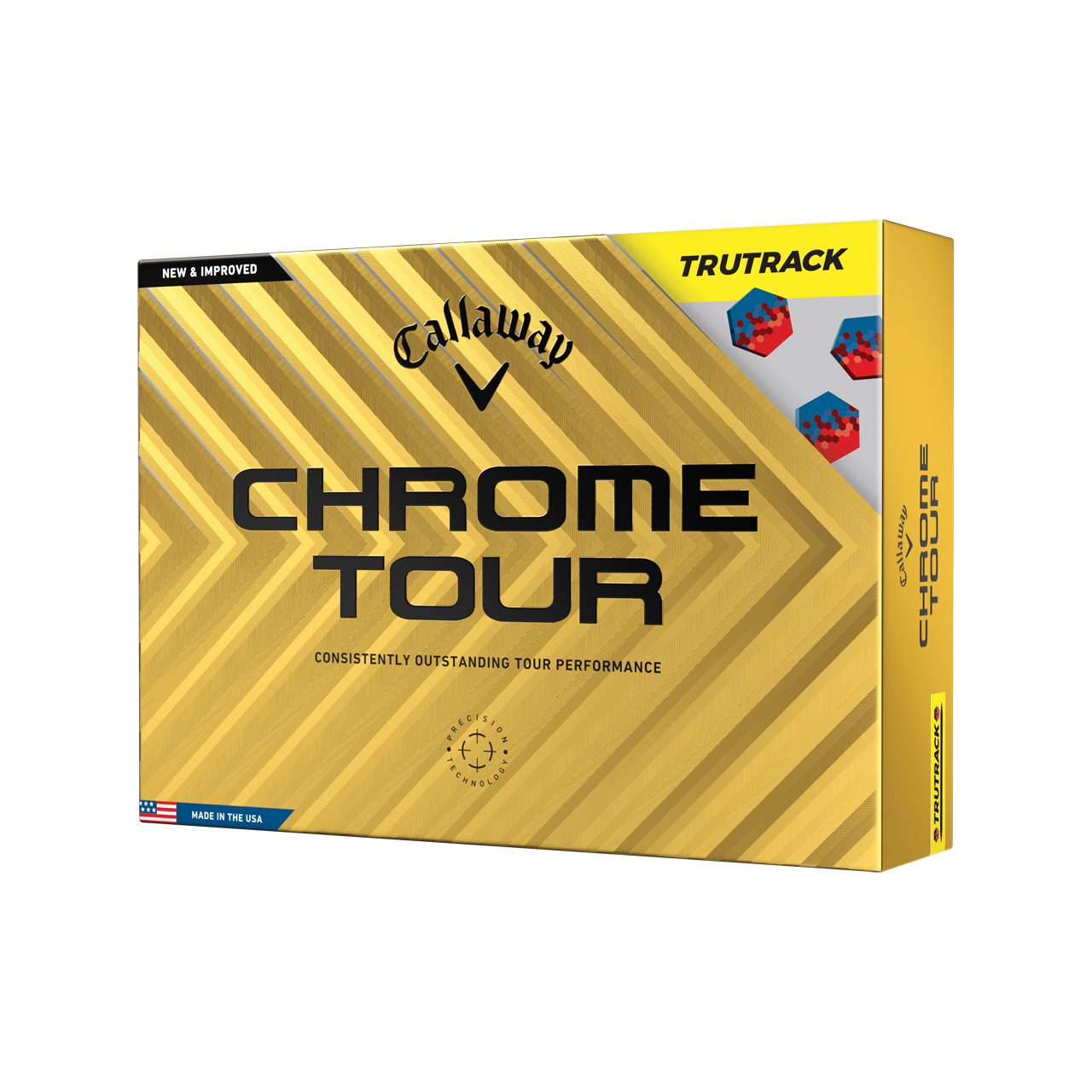 Chrome Tour, Bollar 3-pack - yellow_tru_track