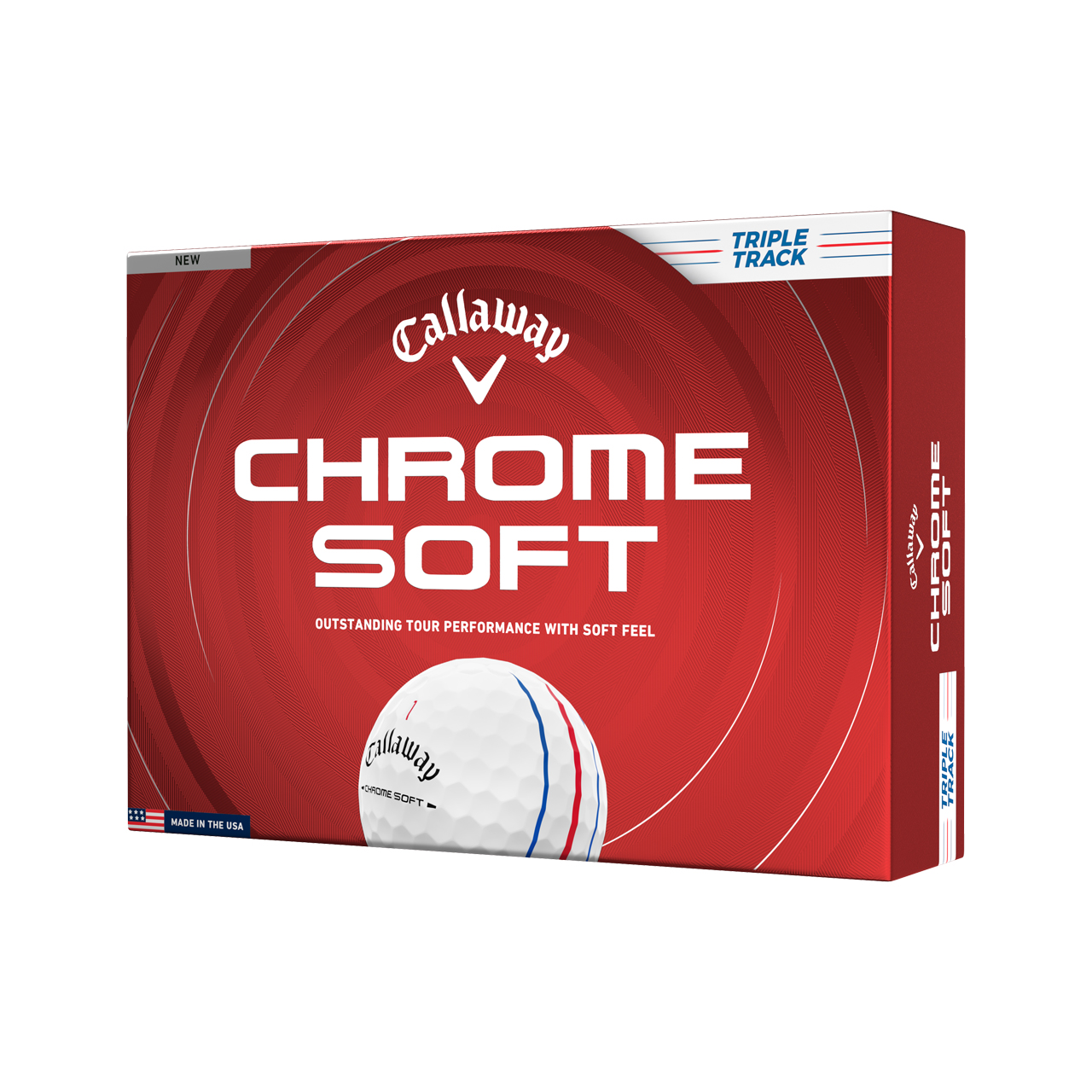 Chrome Soft, Bollar 3-pack - tt_white