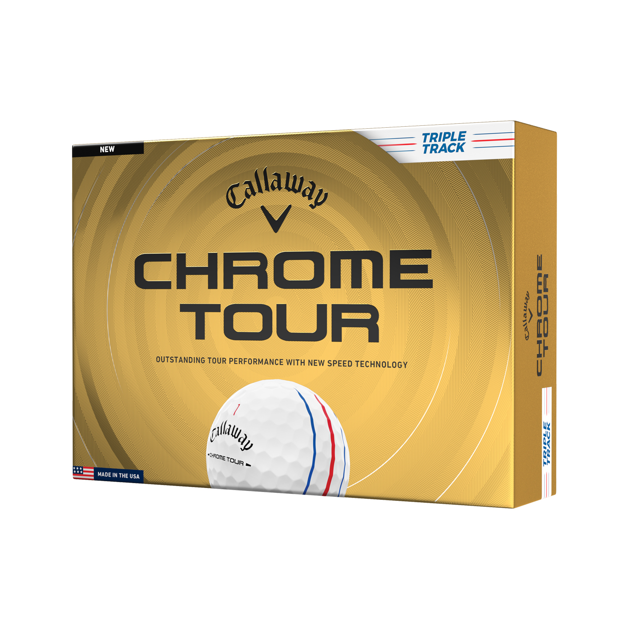 Chrome Tour, Bollar 3-pack - tt_white