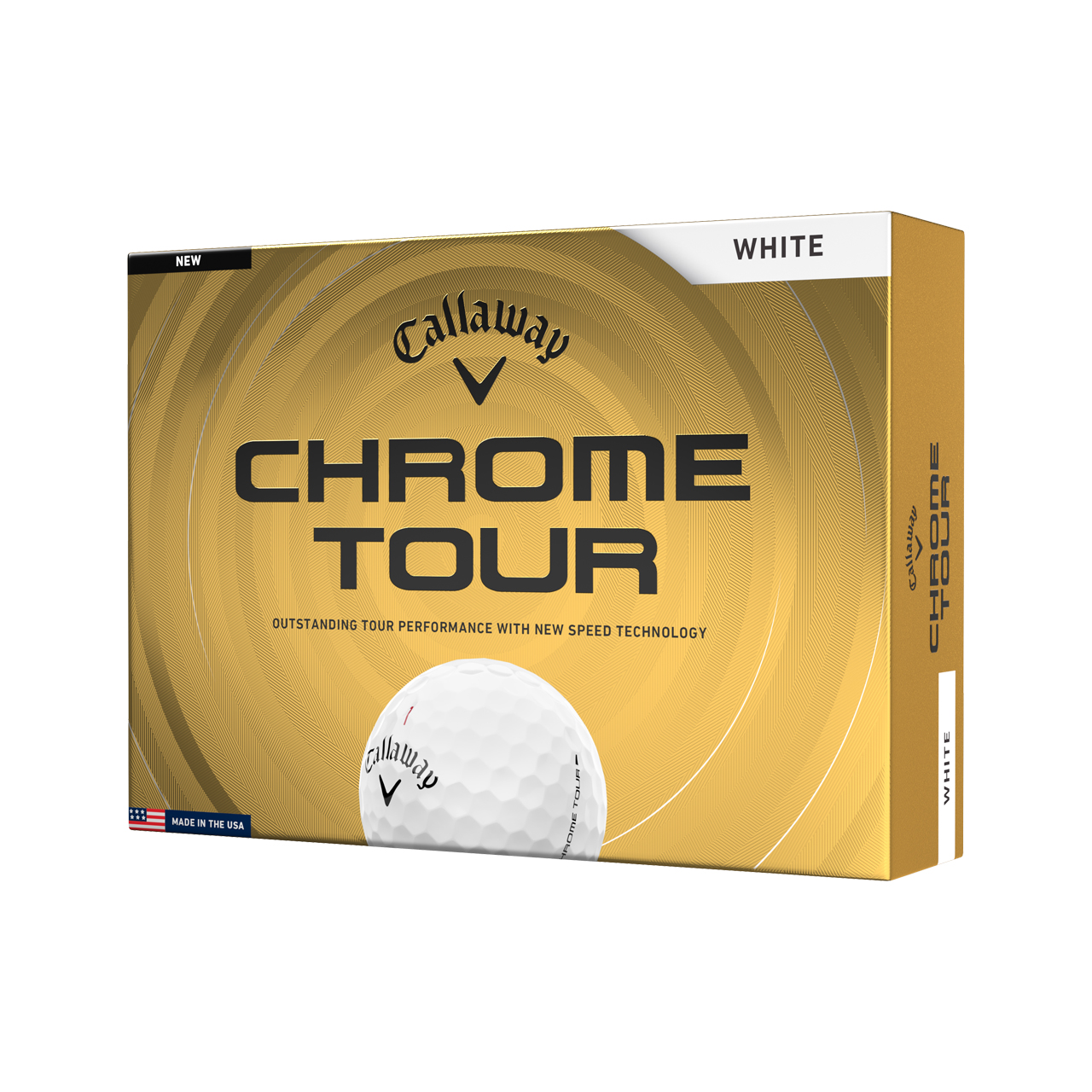 Chrome Tour, Bollar 3-pack - white