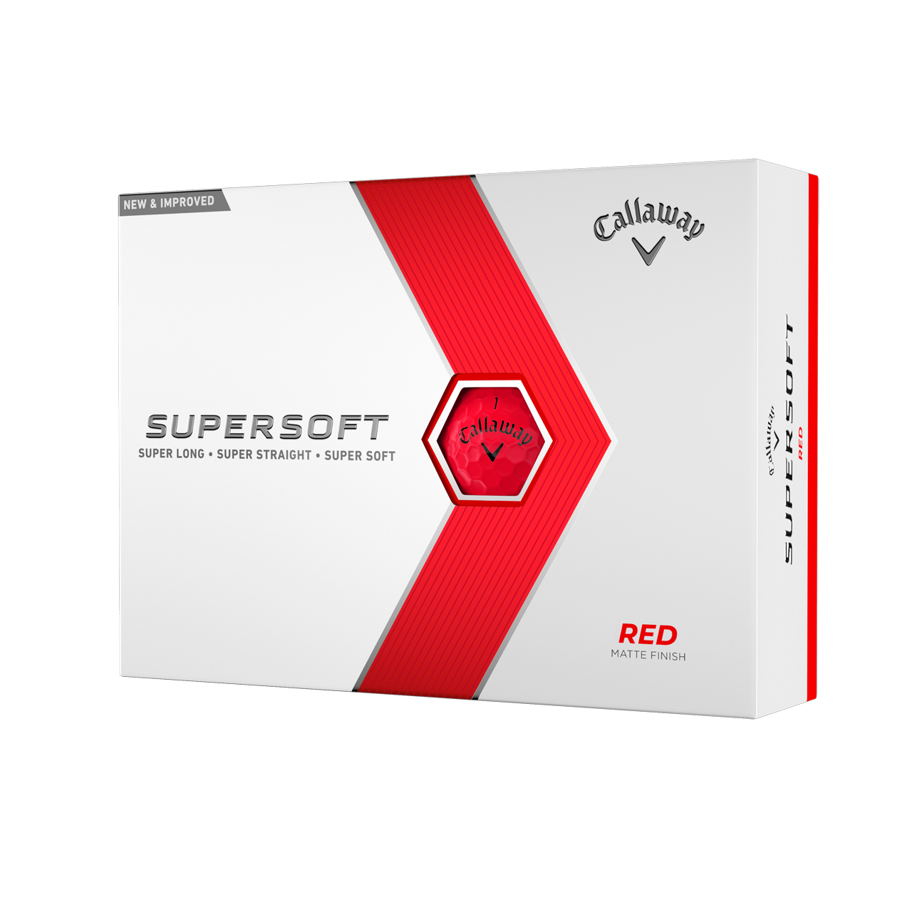 Supersoft Matte, Bollar 3-pack - Rd