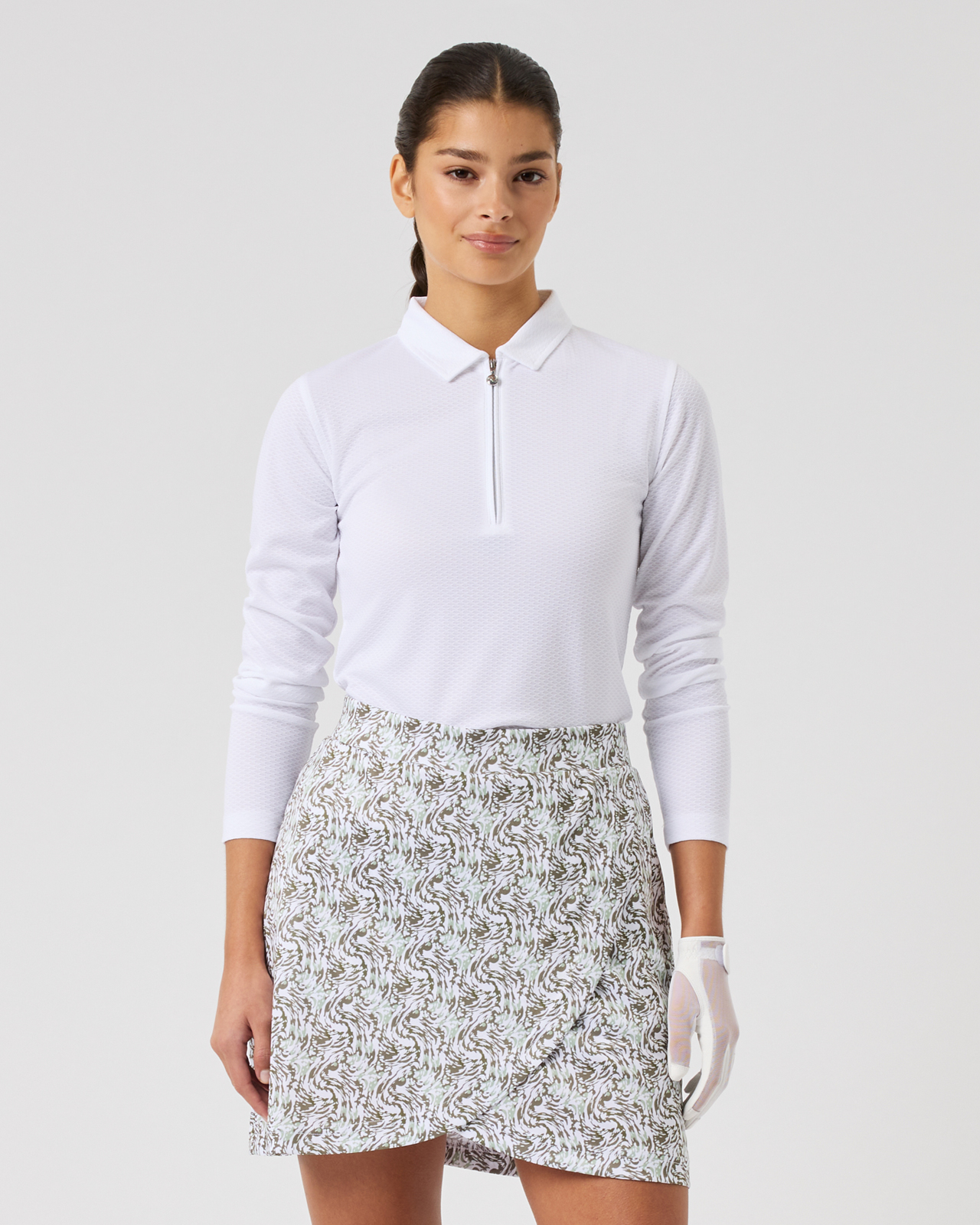 Dull Printed Wrap, Skort, Dam - abstract_swirl