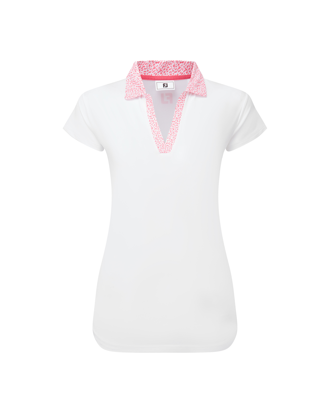Print Trim, Piké, Dam - white_pink_lemonade