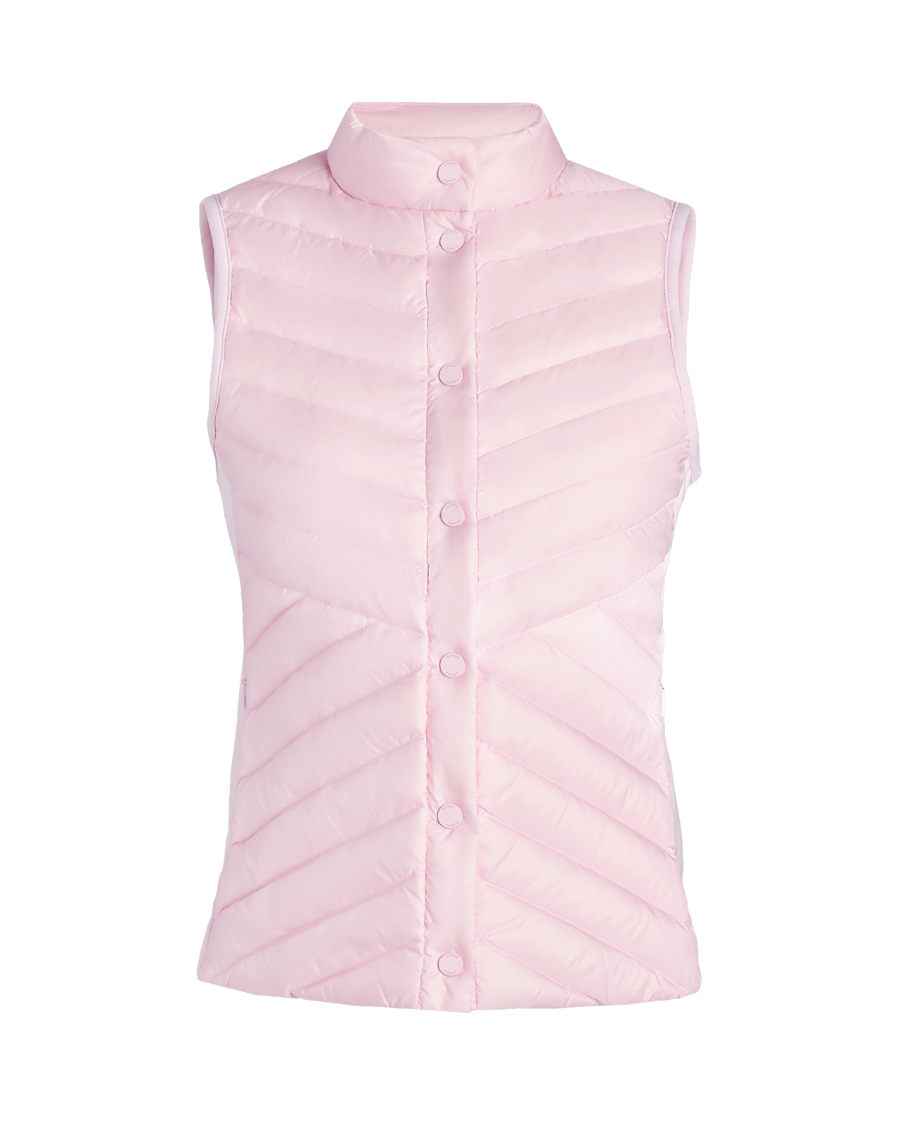 V-Down Quilted Stretch, Väst, Dam - blush