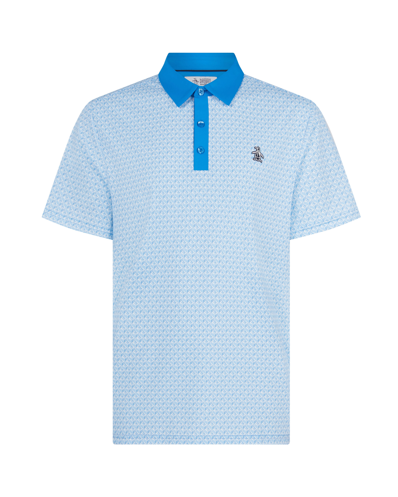 Petes Tee Time, Piké, Herr - french_blue__