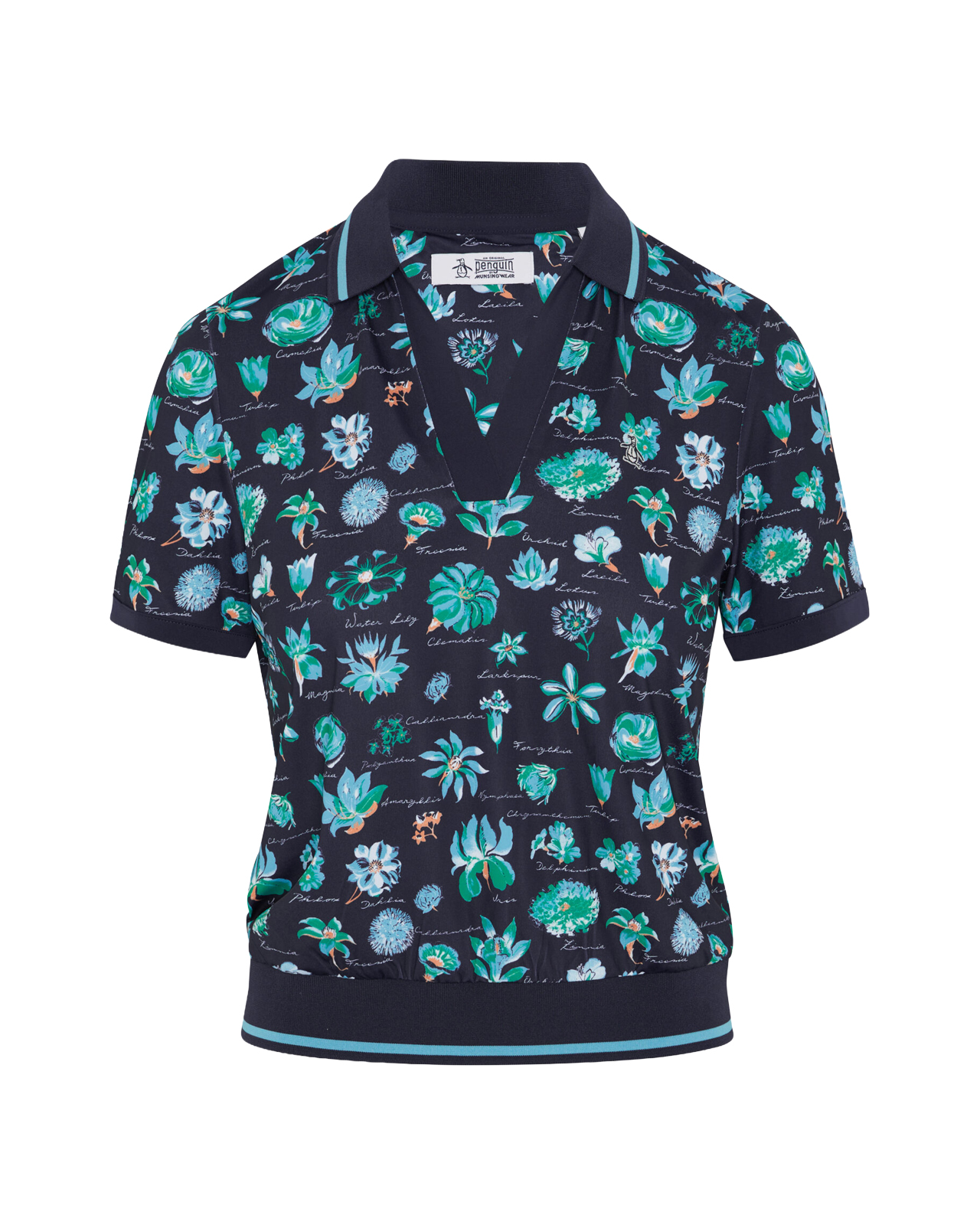 Waist Bloussant, Piké, Dam - black_iris