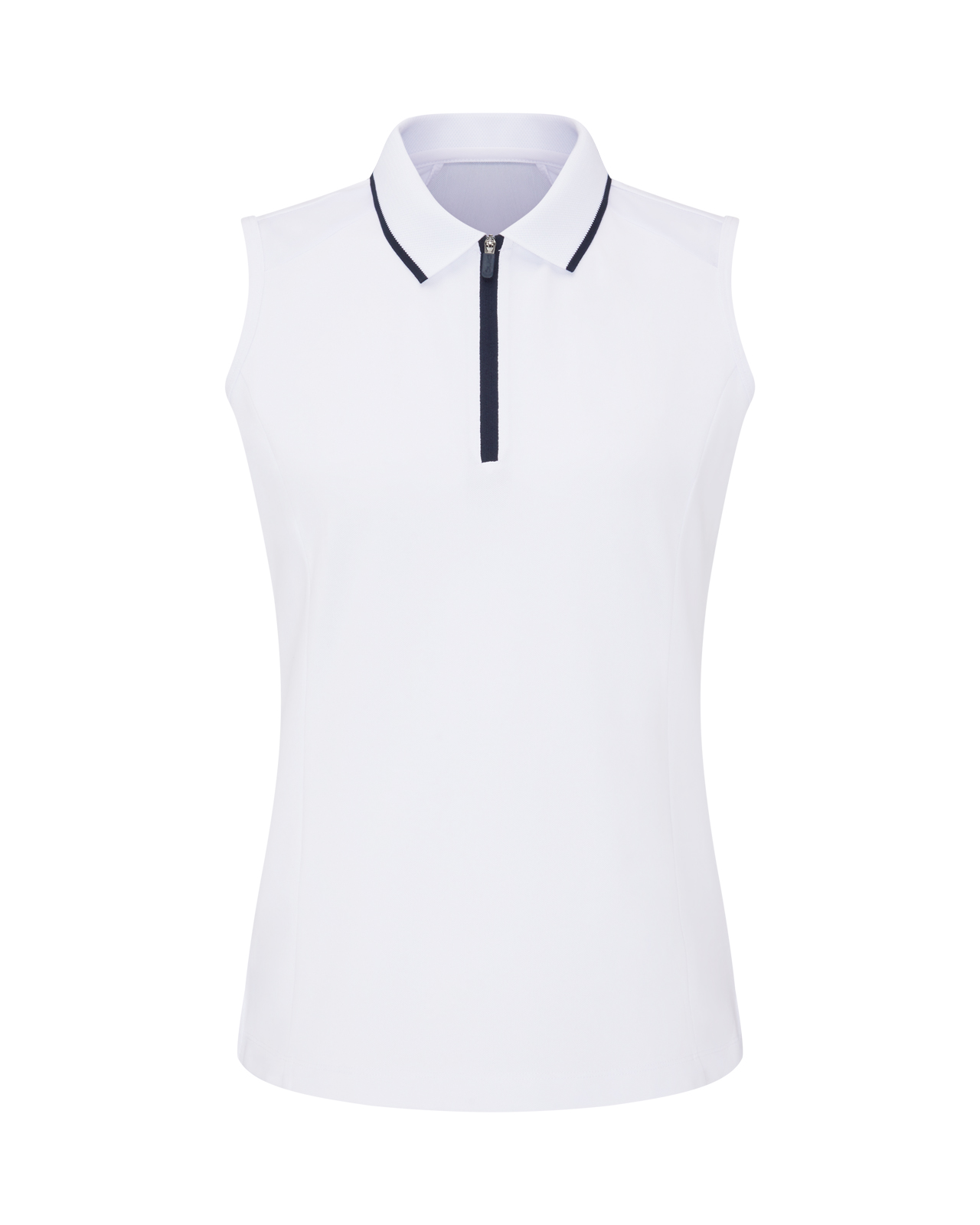 Eben, Ärmlös piké, Dam - white