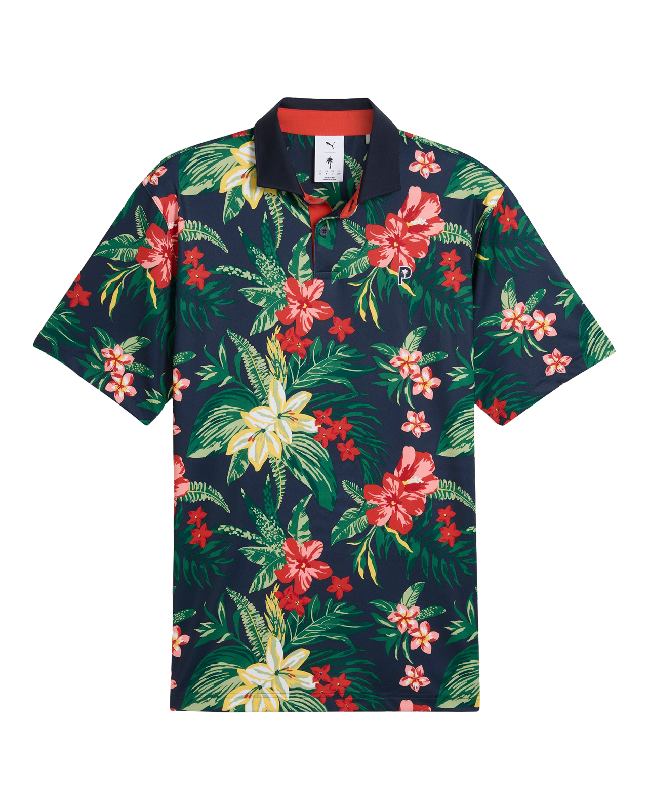 PUMA X PTC Floral, Piké, Herr - deep_navy