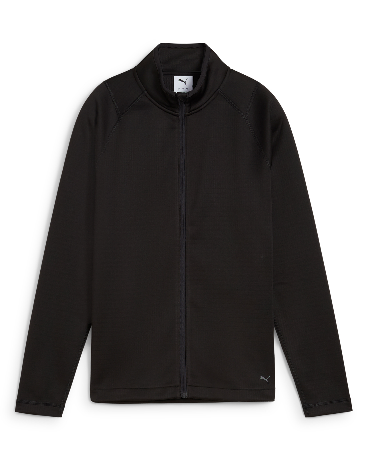 Waffle Fleece, Mellanlager, Dam - black