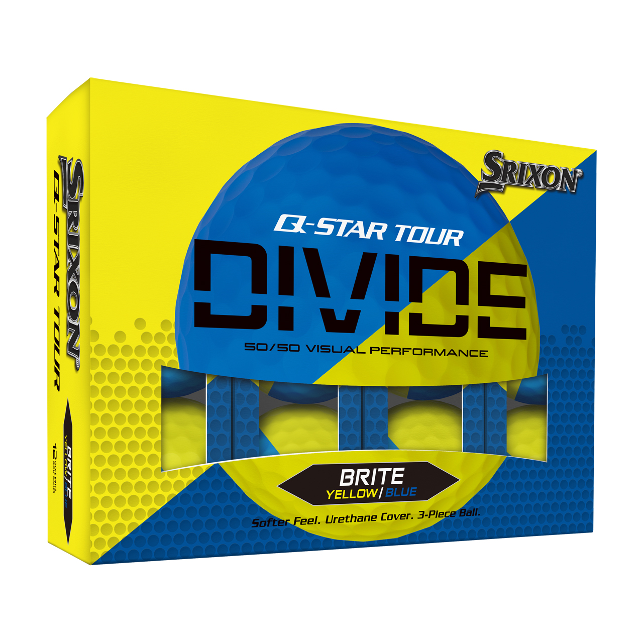 Q-Star Tour Divide 2, Bollar 3-pack - yellow_blue