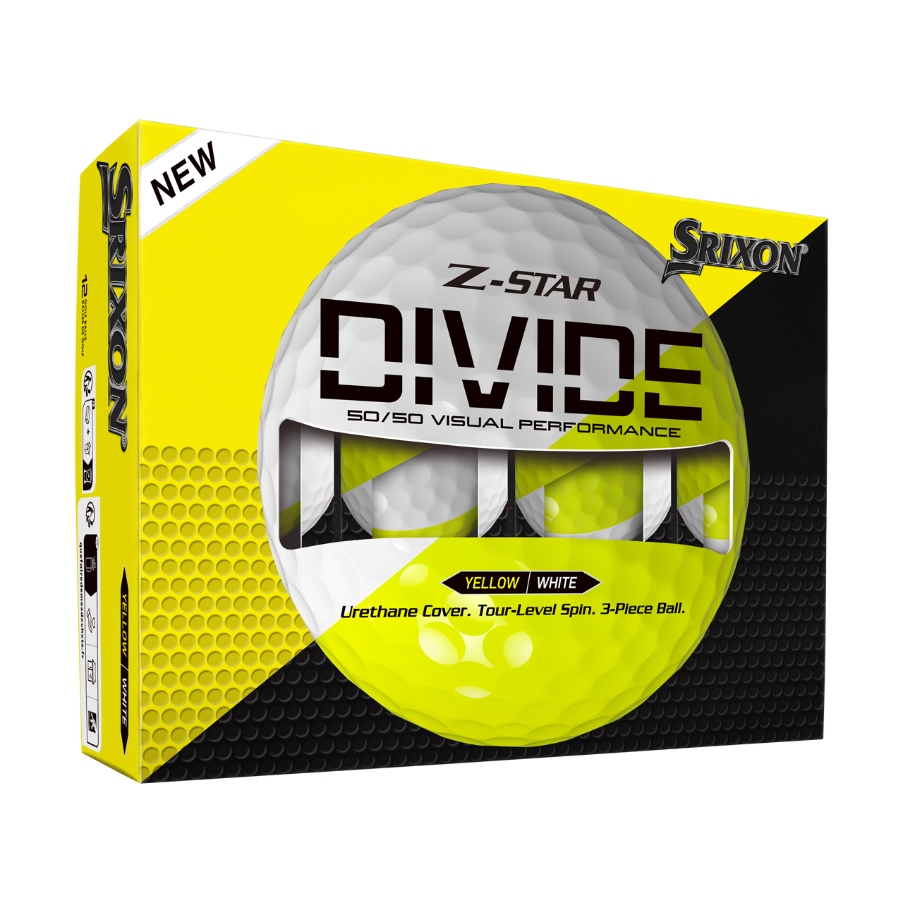 Z Star 9 Divide, Bollar 3-pack - white_yellow