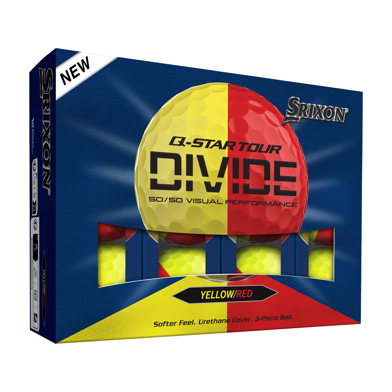 Q-Star Tour Divide, Bollar 3-pack - yellow_red
