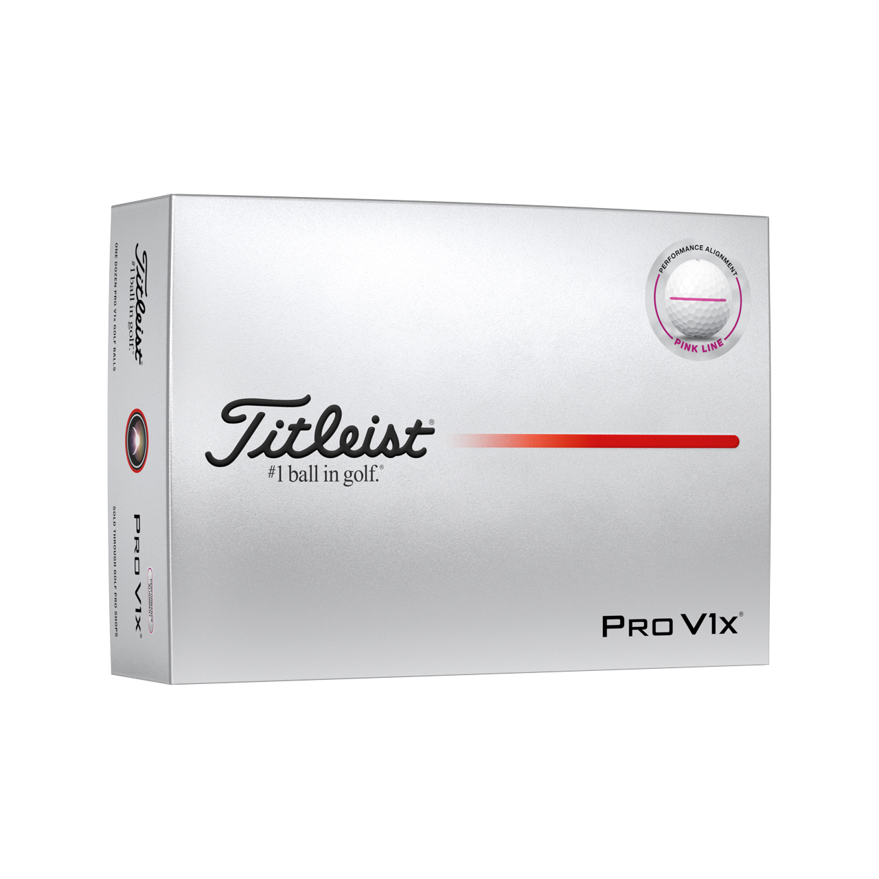Pro V1x AIM Performance, Bollar 3-pack - pink