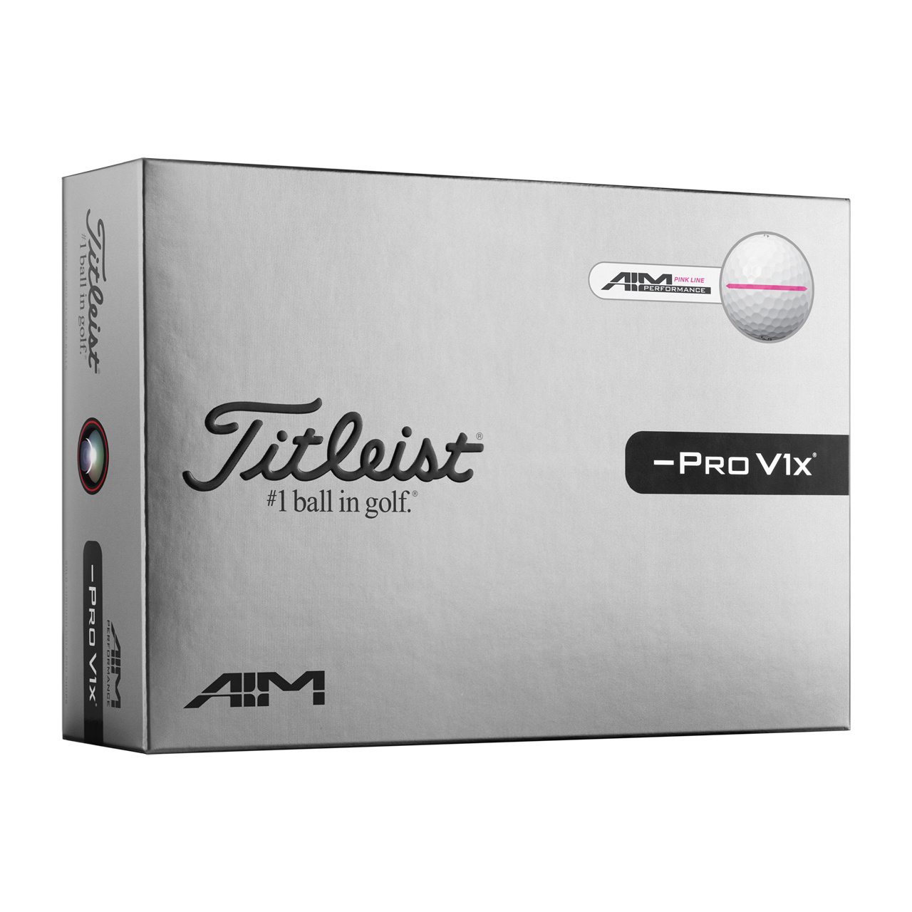 Pro V1x Left Dash Perf Align, Bollar 3-pack - pink