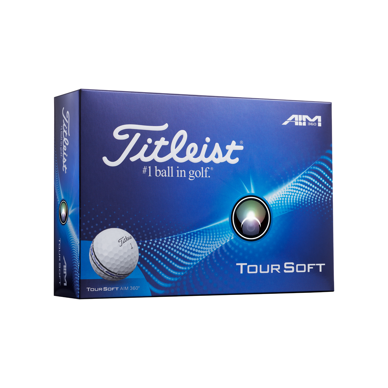 Tour Soft AIM 360, Bollar 3-pack - white