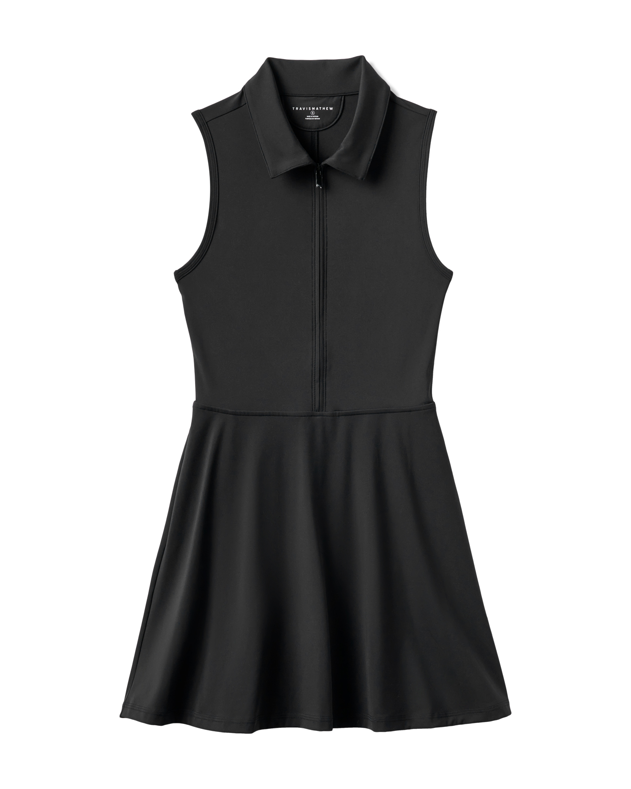 Moveknit Zip, Ärmlös klänning, Dam - black
