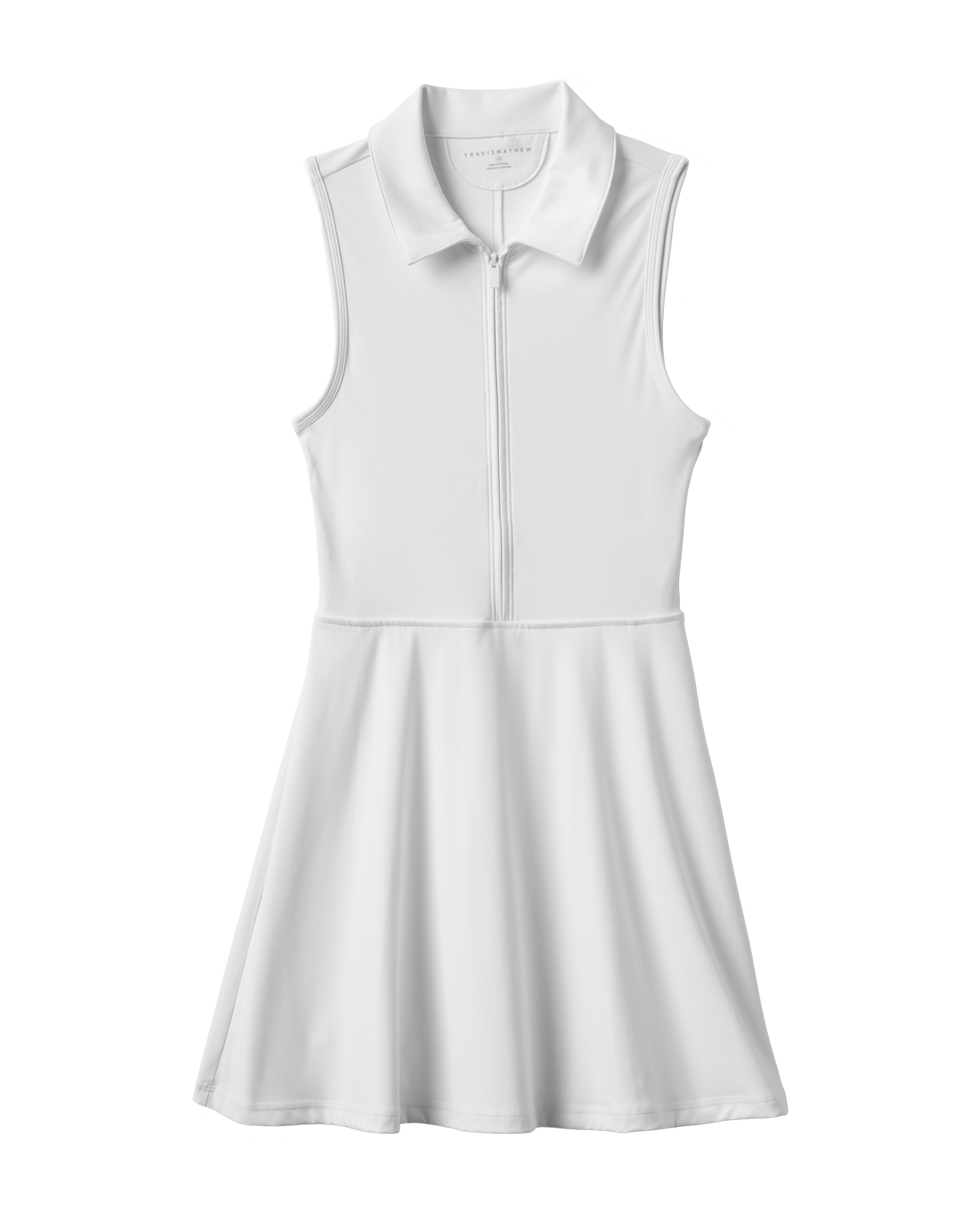 Moveknit Zip, Ärmlös klänning, Dam - white
