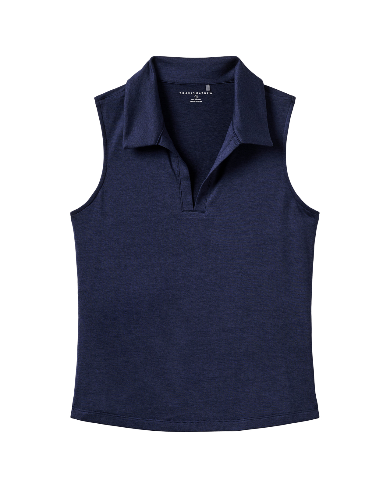 Skyloft Light, Ärmlös piké, Dam - heather_navy_blazer