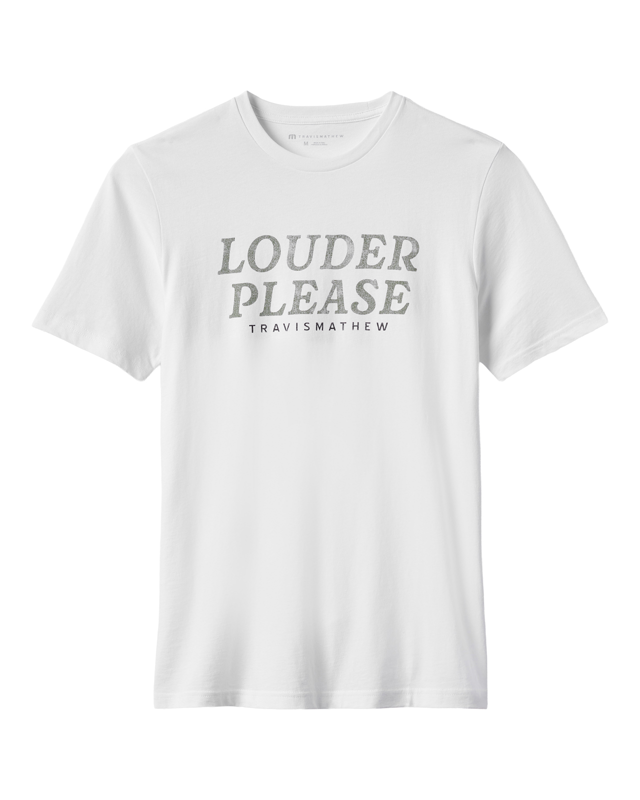 Louder Please, T-shirt, Herr - white