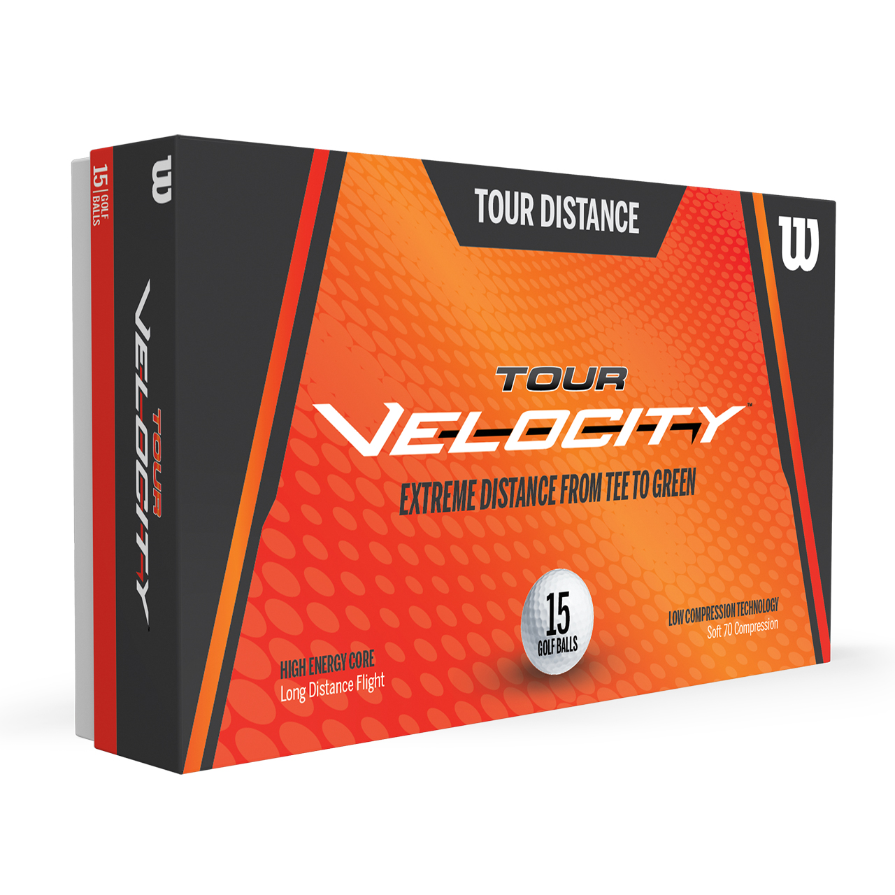 Tour Velocity Distance, Bollar 15-pack - white
